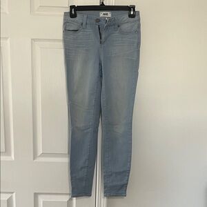 PAIGE Women's Soft Blue Skinny Jeans